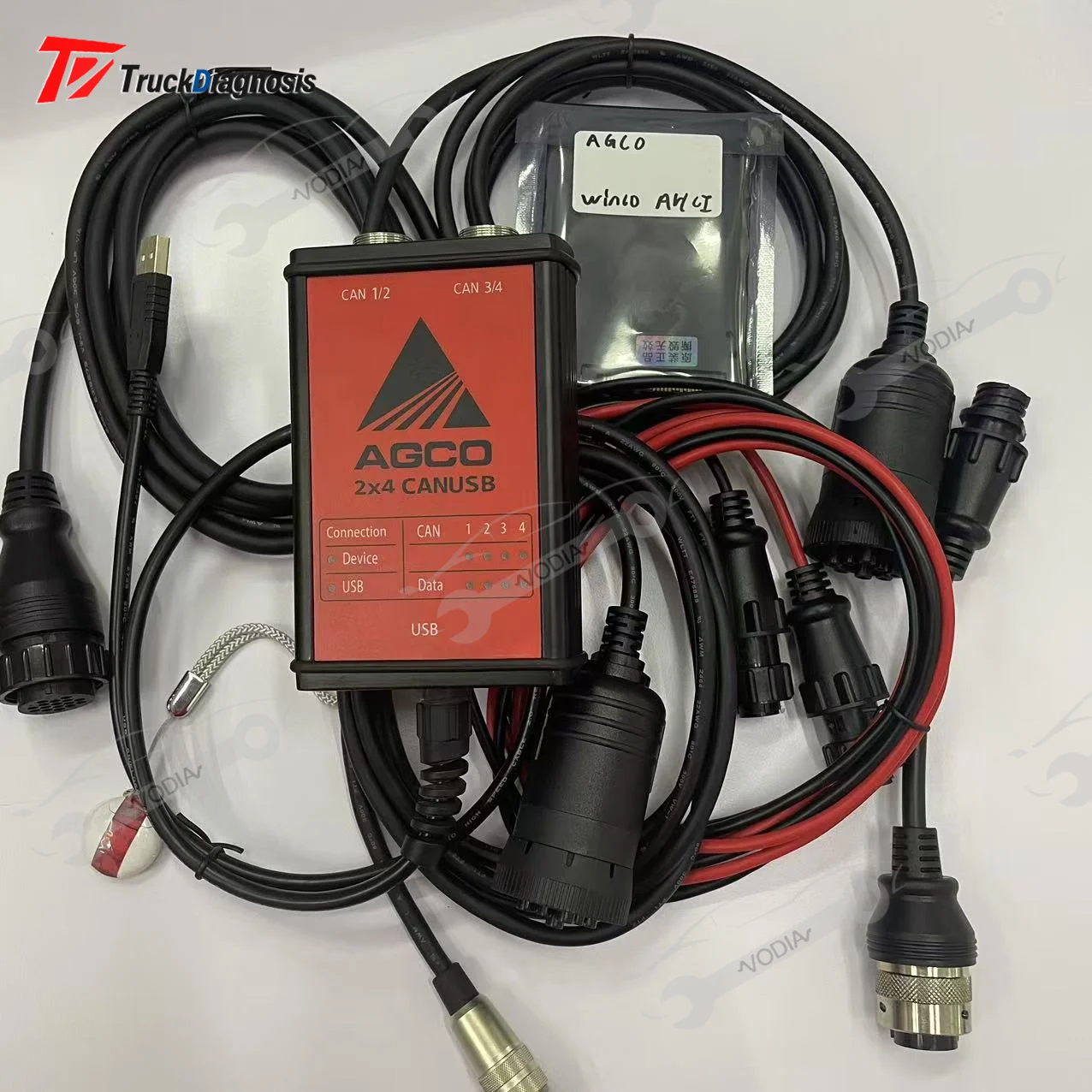 for AGCO Diagnostic kit FOR AGCO CANBUS FENDT FenDias Massey Ferguson FOR AGCO SISU Power WinEEM4 Service Tool with key dongle