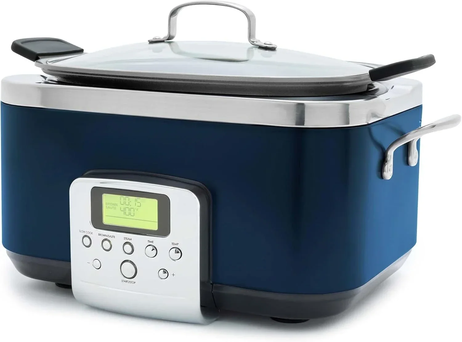 8-in-1 Programmable 6QT Electric Slow Cooker,Dishwasher Safe Lid & Removable Crock