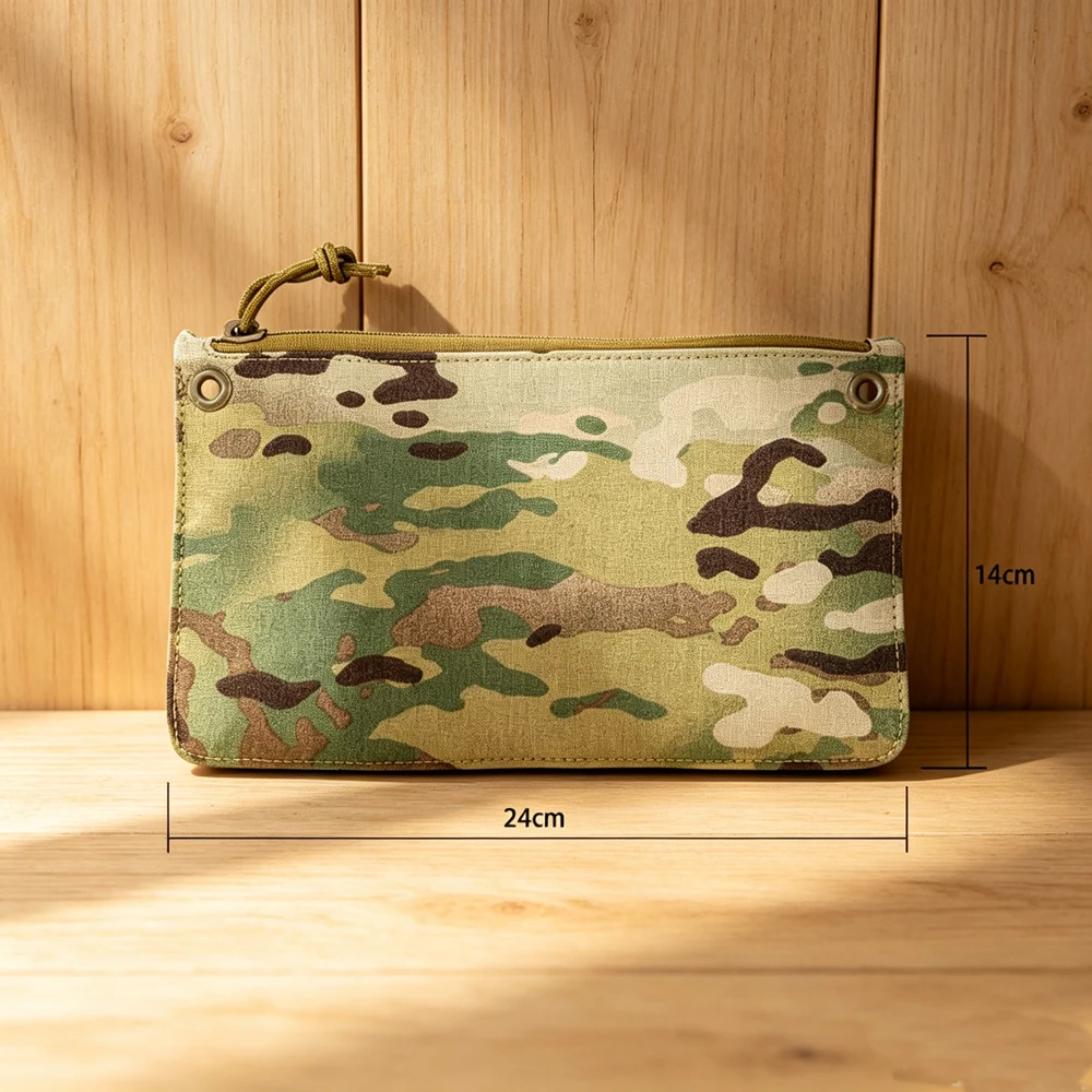 Outdoor Multi-purpose Tactical Portable Stationery Pen Bag Storage Certificate Pouch EDC Tool Bag