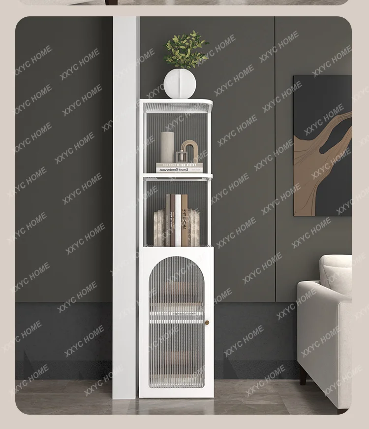 

A506 Glass Wall Corner Cabinet Corner Shelf Arc Bookshelf Locker