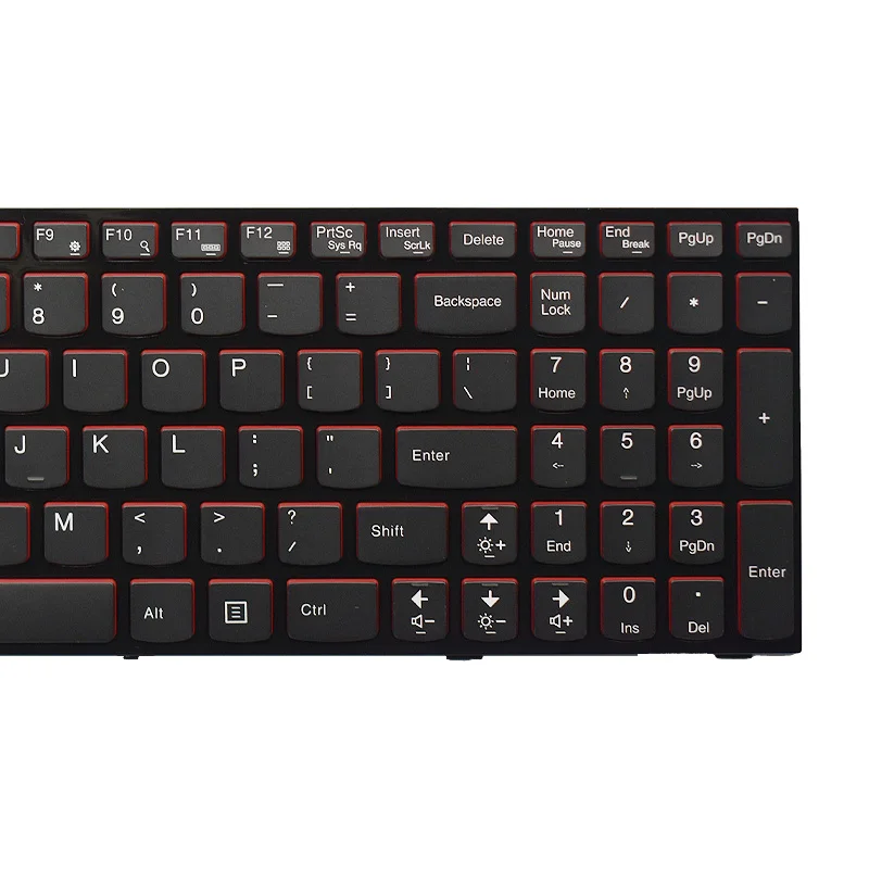 US-Laptop-Tastatur für Lenovo Ideapad Y500 Y500N Y500NT Y510p mit hintergrundbeleuchteter englischer rechtwinkliger Version