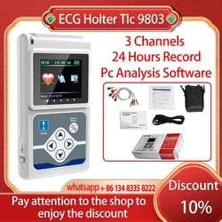 CONTEC Holter TLC9803  5-Leads ECG EKG Cable For 3 Channel ECG Holter TLC9803