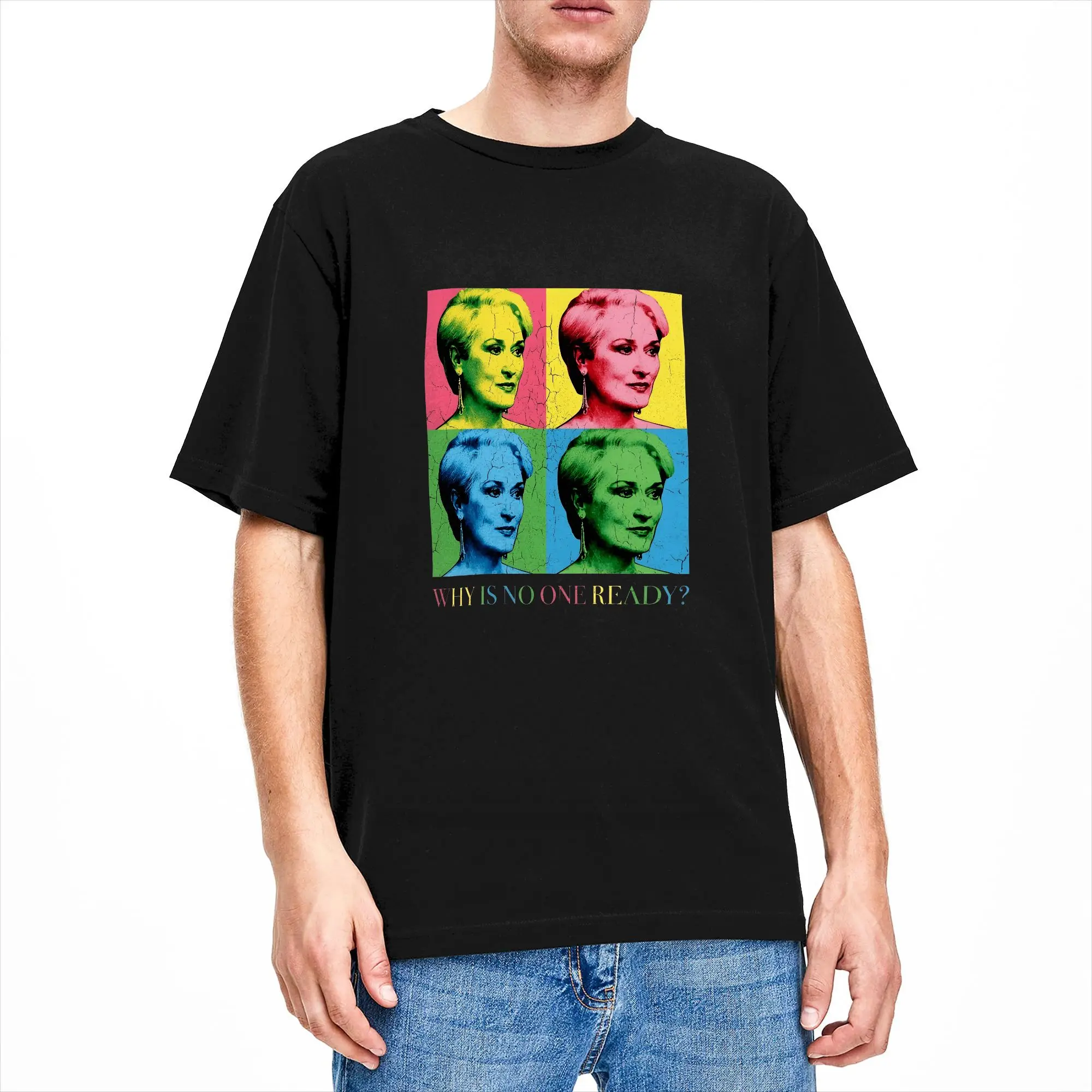 Vintage Pop Art Miranda Priestly Movie Quote The Devil Wears Pradad T Shirt Beach  Street Style T-Shirts Cotton Fashion Tshirt