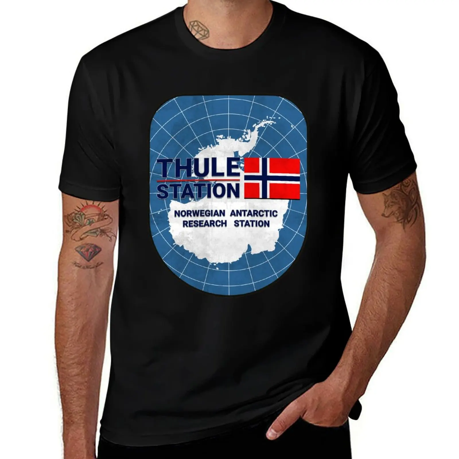 The Thing - Thule Station badge T-Shirt fashion shirts sports fans quick drying Men's cotton t-shirt