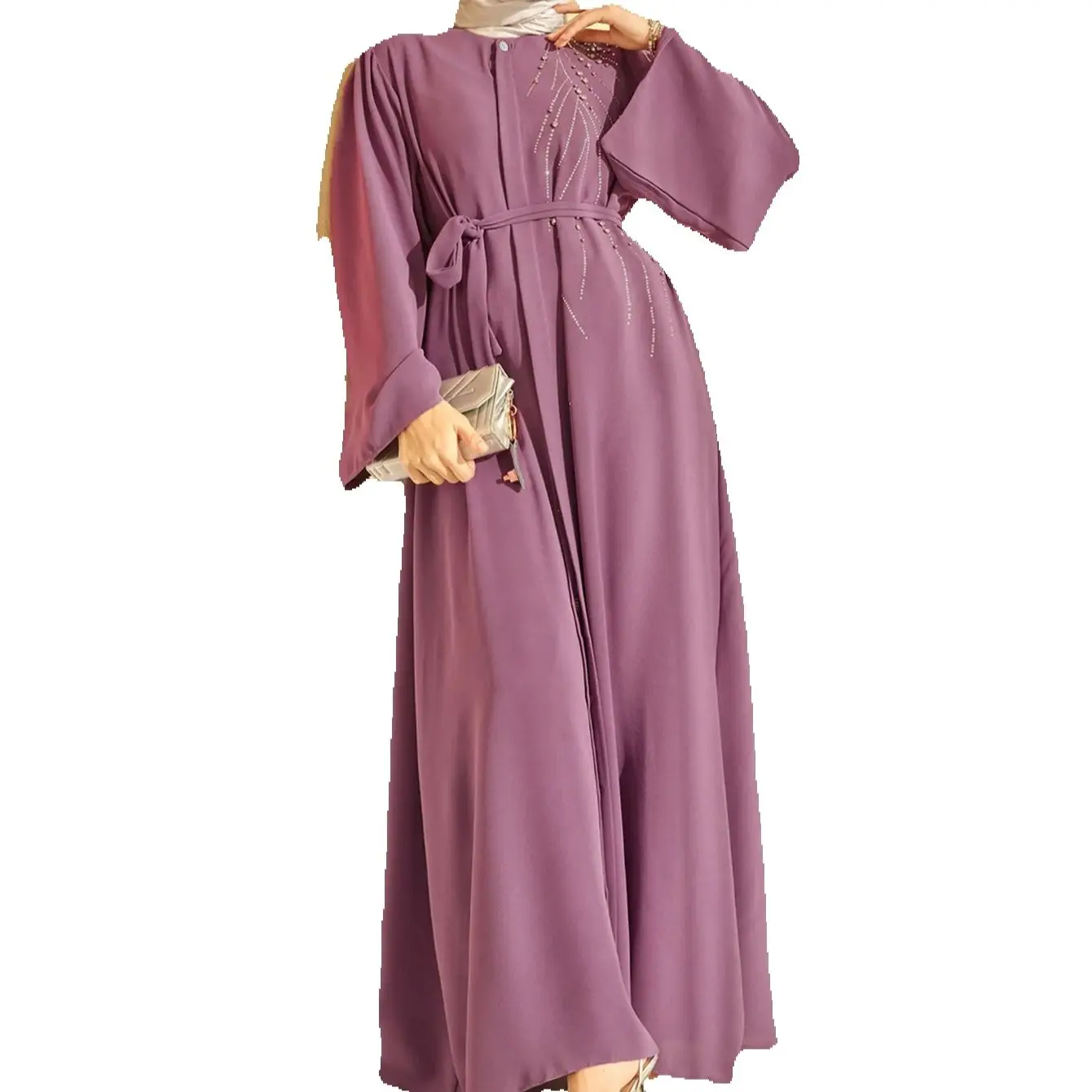 

Ближний Восток 2025, Рамадан, бриллианты, абайи для женщин, мусульманское платье макси с поясом, Дубай, Турция, кафтан, марокканский женский кафтан, Джалабия