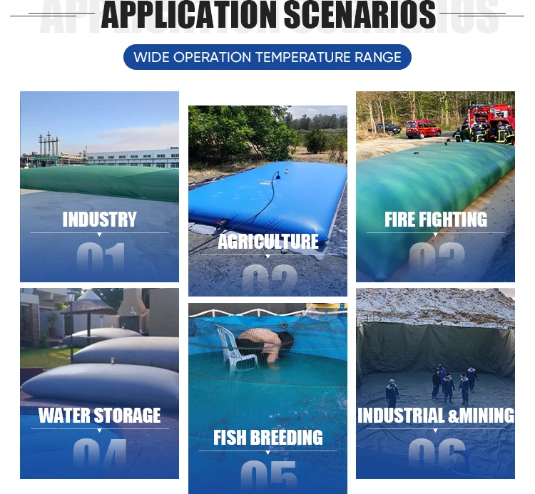 PVC Water Bags Soft Water Storage Bladder Tank for Flood Prevention and Control