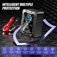 6V 12V 1.5-Amp Fully-Automatic Smart Battery Maintainer Trickle Battery Charger for Car Motorcycle Lawn Mower Lead-Acid LiFePO4