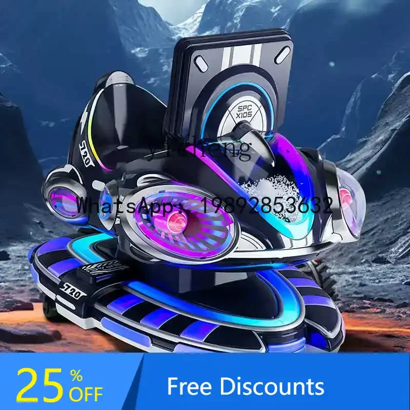 ABC Children's Electric Coin-Operated Rocking  Machine Commercial Supermarket Door Space Airship Yao Yao Ma