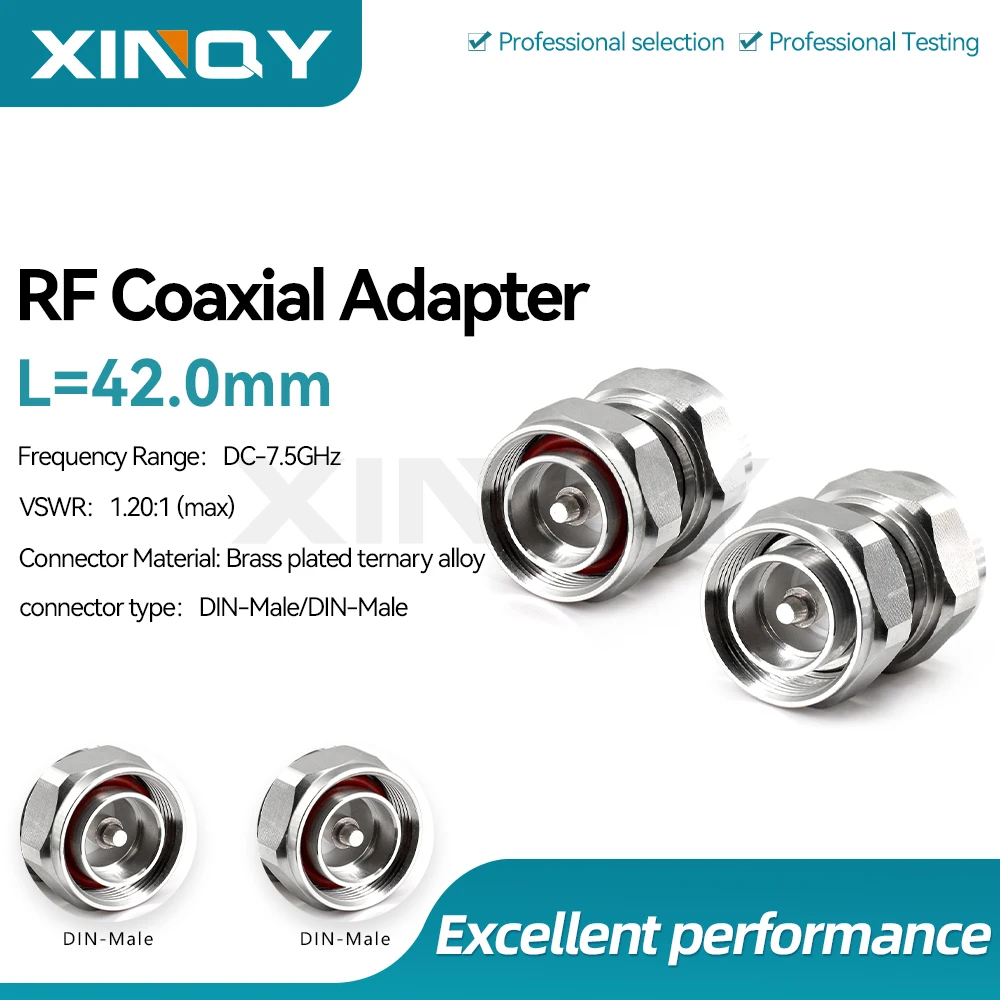 XINQY L29 Male-to-Male / DIN 7/16 Male-to-Male adapter connector for base stations