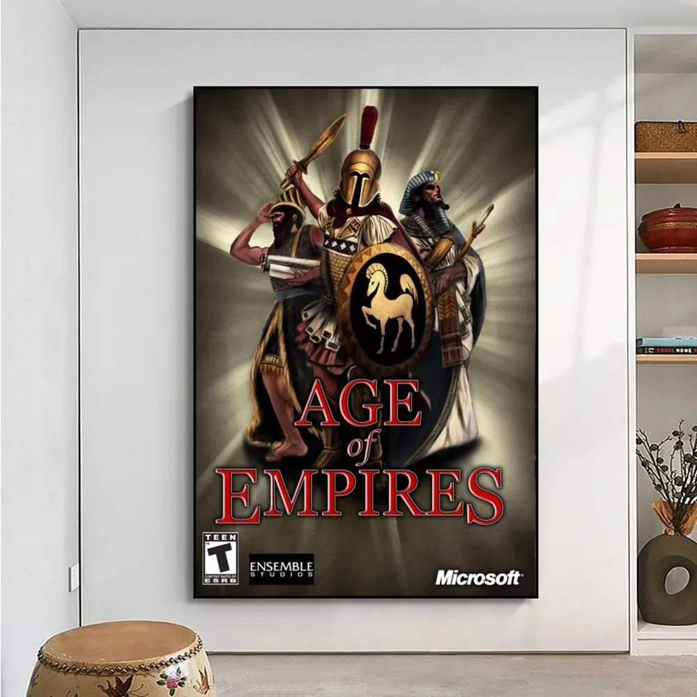 Age of Empires II Canvas Poster No Framed Poster Kraft Club Bar Paper Vintage Poster Wall Art Painting Bedroom Study Stickers