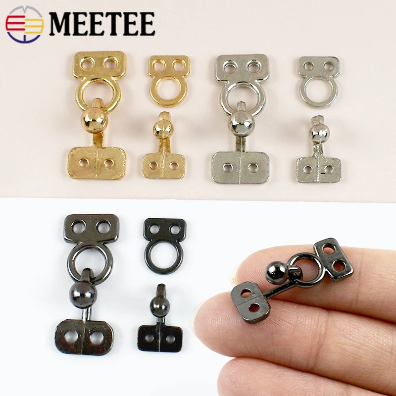 

10/20Pcs Meetee 18/25mm Invisible Metal Buckles Mink Coat Windbreaker Connect Hook Skirt Jeans Adjust Button Sewing Accessories
