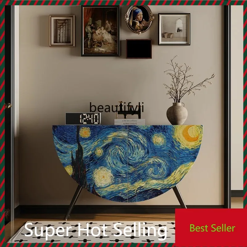 

M71 French starry sky living room dining side cabinet sofa side wall storage cabinet storage decorative cabinet