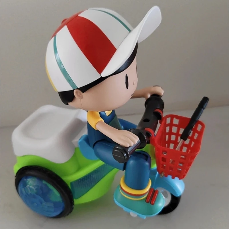 

Montessori Tricycle Music Luminous Bike 360° Stunt Balance Training Age 3-6 Kids Suitable