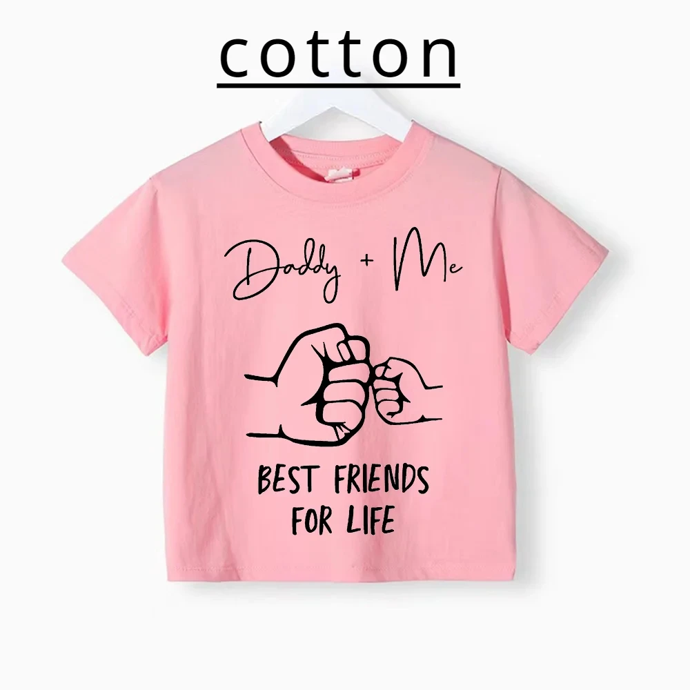 Baby Summer Children Cotton T-shirt Baby Short Sleeve Simple Pattern Printed Boys Girls Comfortable Casual Kid Cotton T-shirt