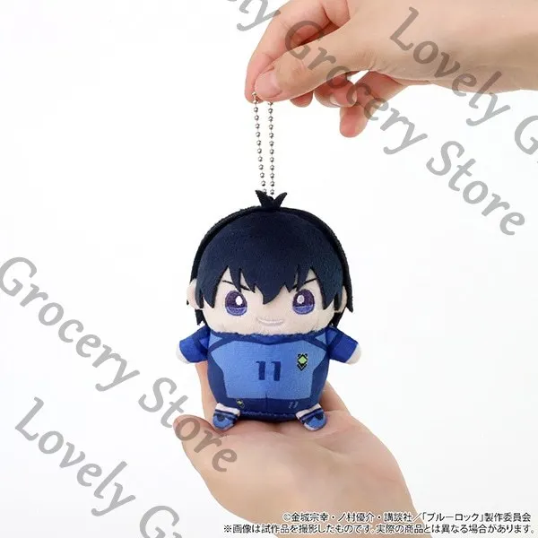 

Anime BLUE LOCK Isagi Yoichi Rin Itoshi Sae Shidou Ryuusei Hiori You Cosplay Cartoon Maumet Keyring Puppet Dango Mascot Gift