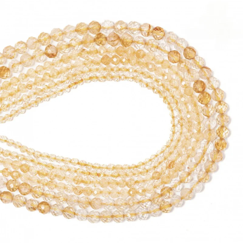 

Natural Yellow Crystal Healing Yellow Faceted Round Beads 2//3/4mm Block Negative Energy