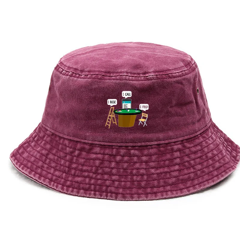 1pc Vintage Washed Fisherman Hat - 