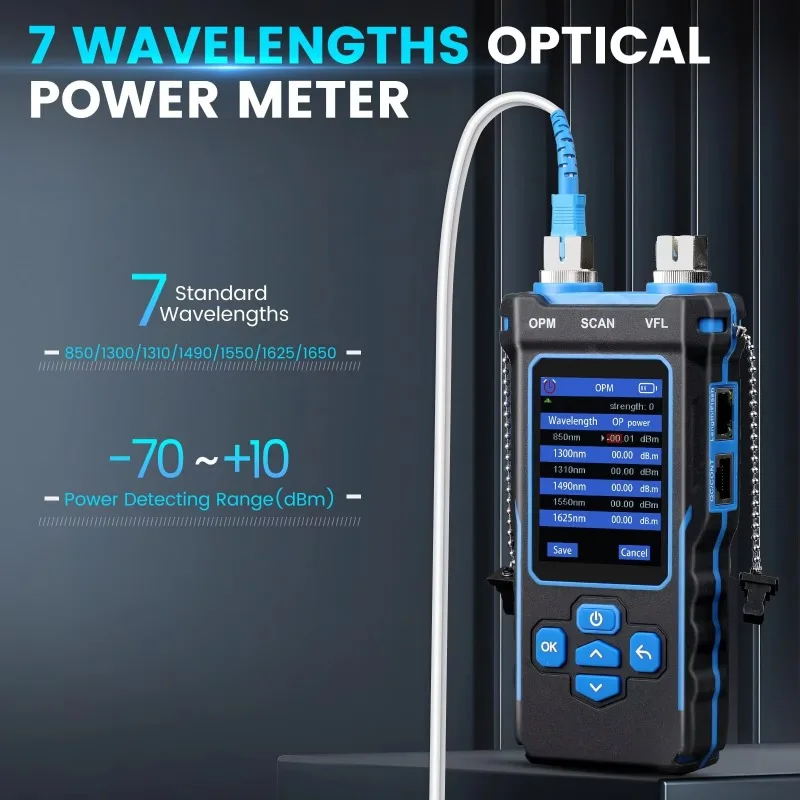 NOYAFA NF-8508 Network Cable Tester LCD Digital Rechargeable Network Line Finder Wire Tracker PoE Checker Optical Wire Meter