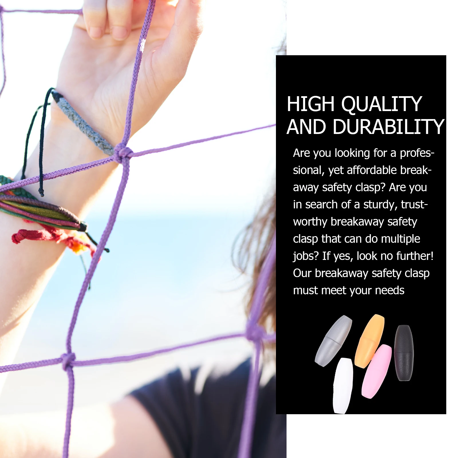 

50pcs 2 5mm Plastic Connectors Colored Breakaway Clasps DIY Necklace Bracelet Lanyard Accessories Jewelry Parts