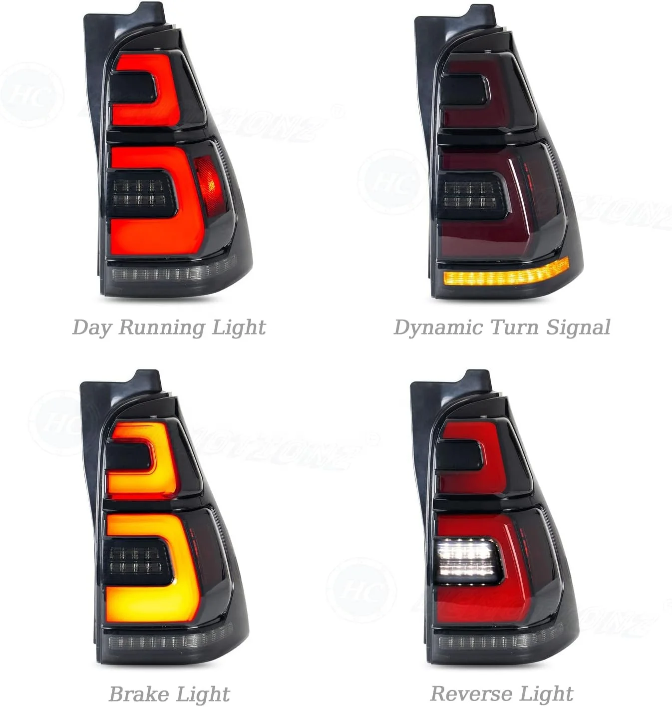 LED Tail Lights for Toyota 4Runner 4th GEN 2003-2009 Tail Lamp Assembly with Start Up Animation