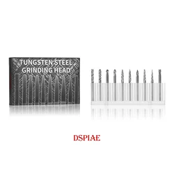 DSPIAE Tungsten Steel Grinding Head Set  GH-10 For ES-P Military Model Making Tool Assembly Retrofit Gundam Hobby DIY