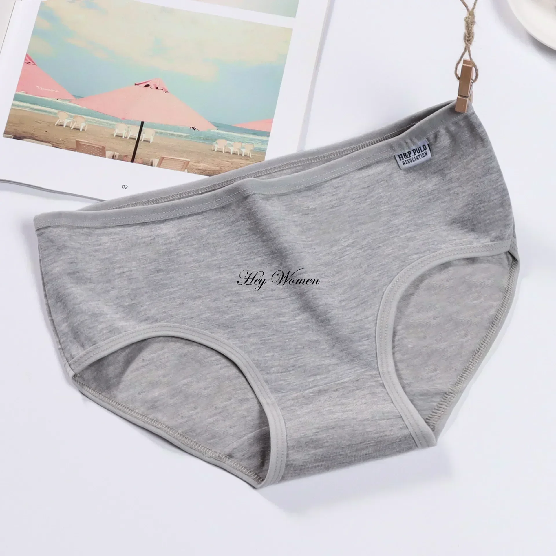 Women\'s Underwear Solid Candy Color Simple Cotton Crotch Panties Comfort Breathable Briefs Fashion Cozy Underpants Lingerie