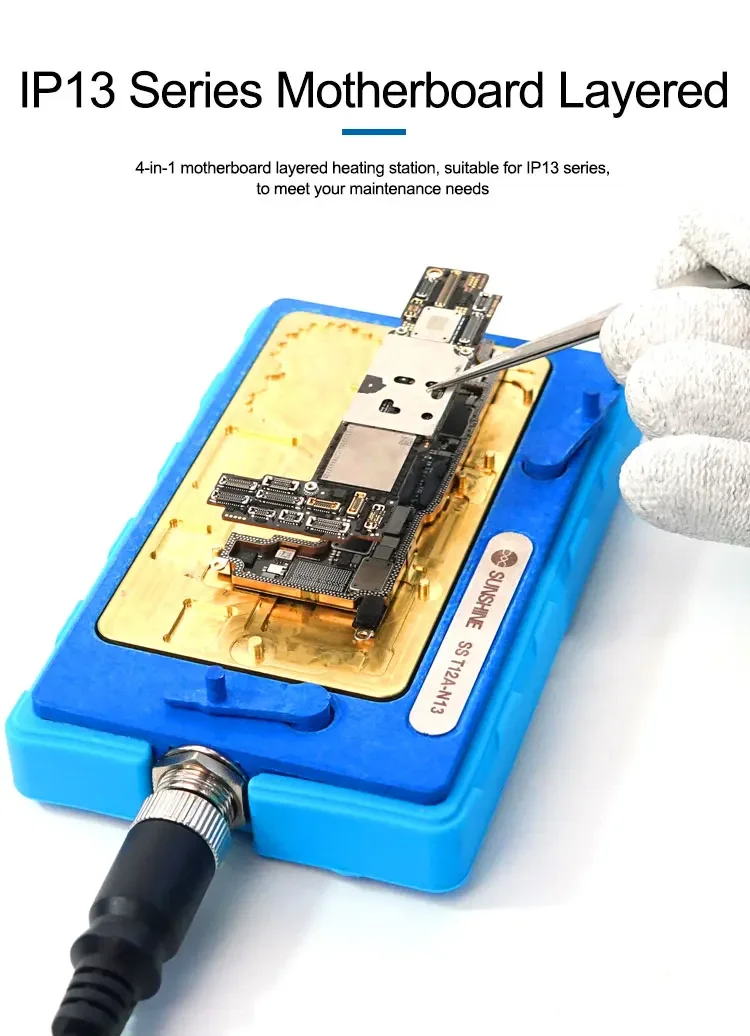 SS-T12A N13 Motherboard Desoldering Platform For IP 13- 3promax CPU Nand Heating Disassembly Soldering Station Repair Tool