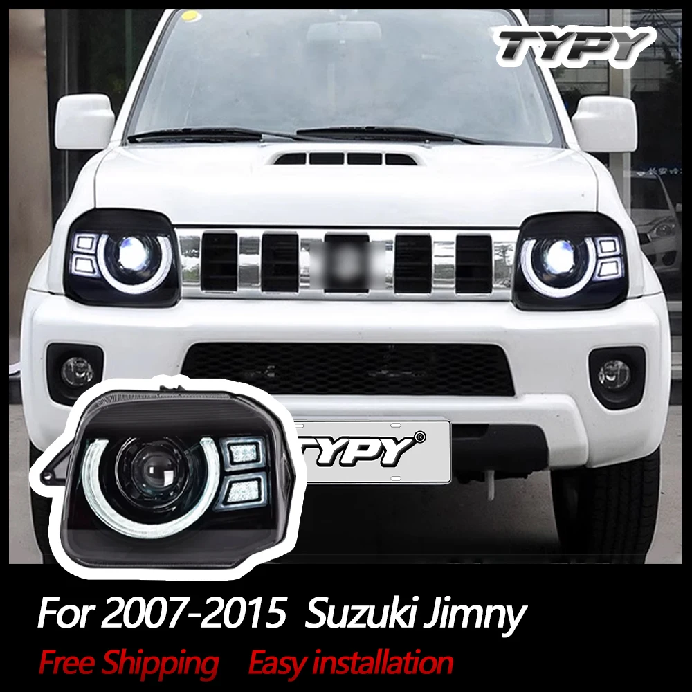 TYPY Car Lights For Suzuki Jimny LED Headlights 2007-2015 Head Lamps DRL Daytime Running Light Turn Signal  Car Accessories