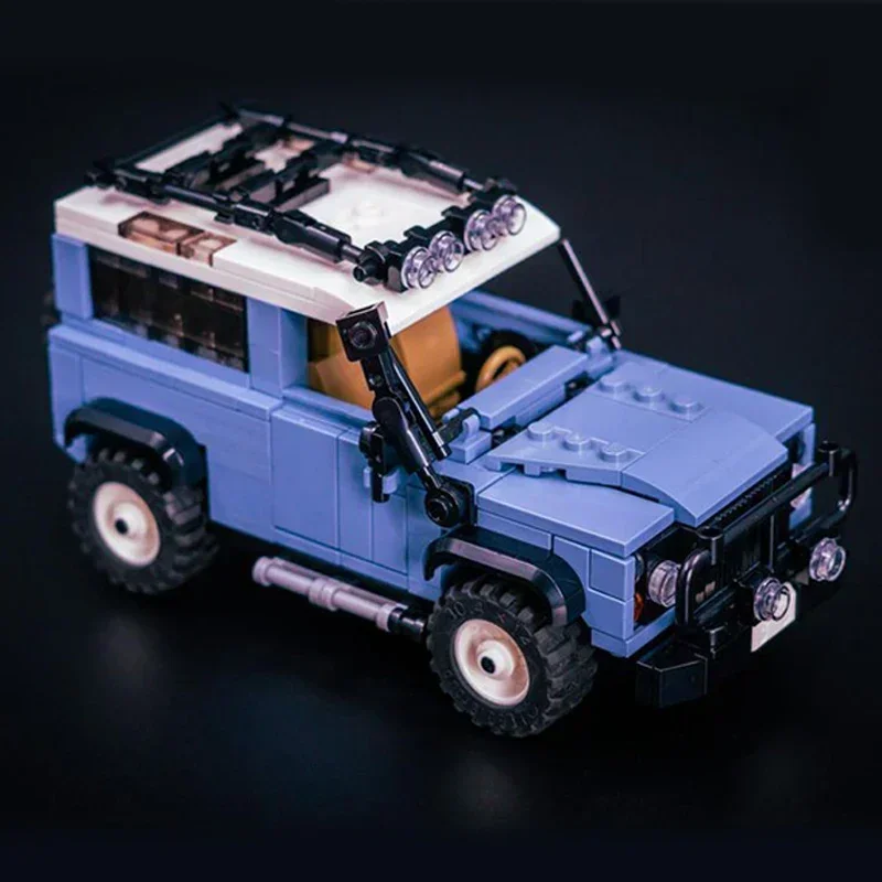 Modelo de carro urbano moc tijolos de construção clássico veículo off-road defender 90 tecnologia blocos presentes brinquedos de natal conjuntos diy montagem