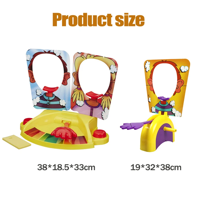 Pie Face Whipped Cream Game - Kids Family Party Funny Prank Toy