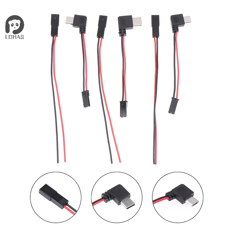 

Motorcycle Interface USB-Micro Type C 90 Degree Male+JST Plug USB To JST/SYP Terminal Interface Cable Connector