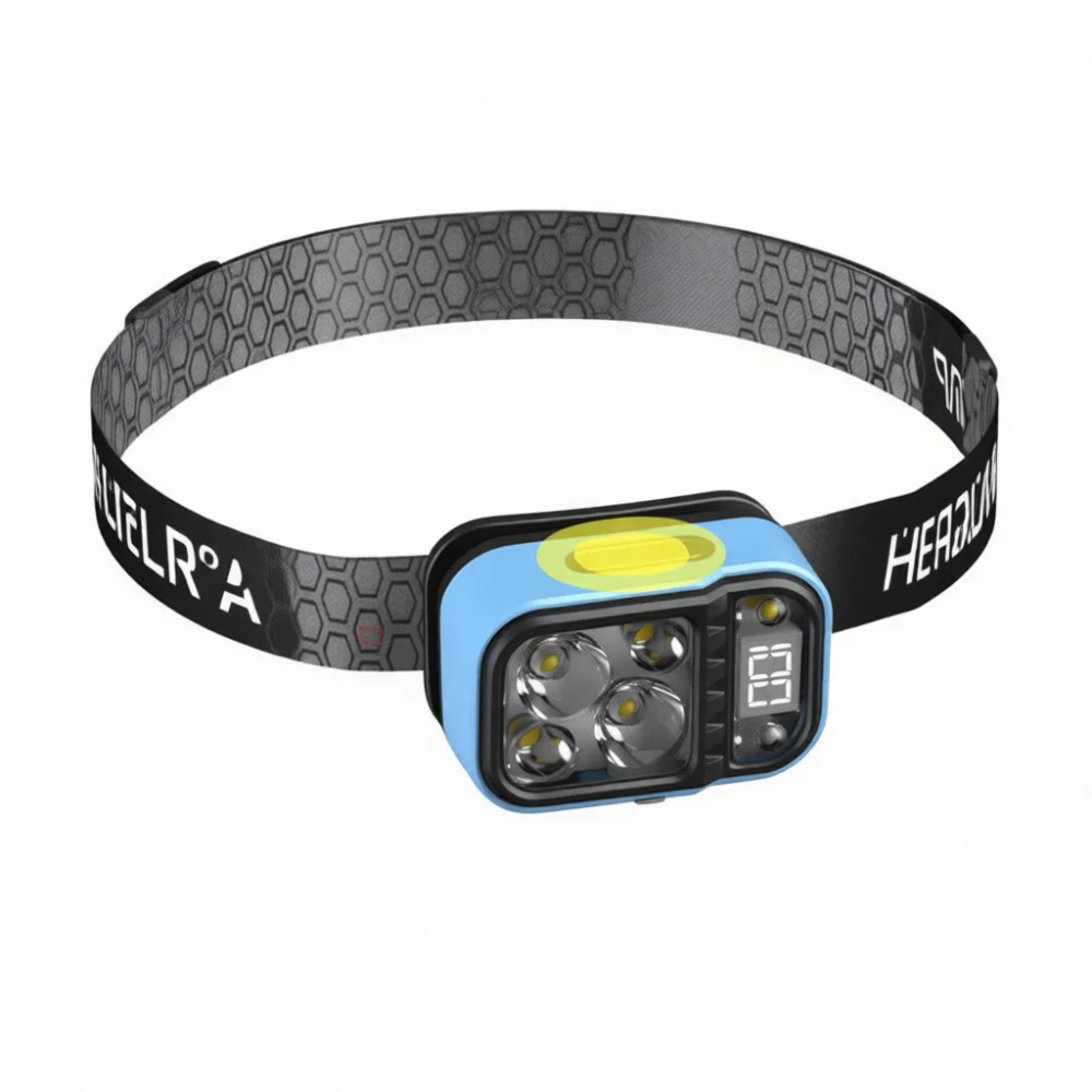 High Performance LED Headlamp Smart Sensor Rechargeable Waterproof Lamp For Outdoor Activity Running Hiking Night Work