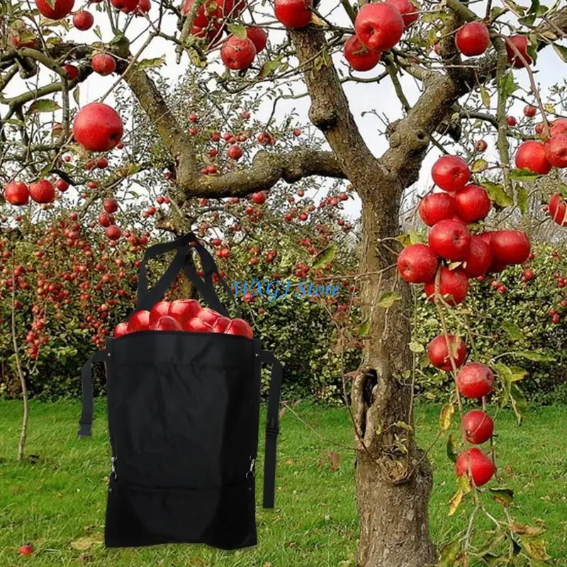 37JE Large Fruit Picking Bag Adjustable Harvest Garden Apron Storage Easy Use