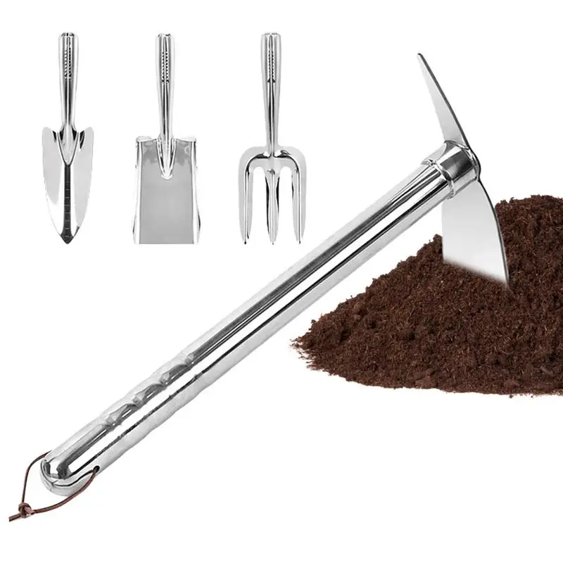 

Garden Tools For Gardening Stainless Steel Plant Digger Portable Garden Tools Set Of 4 For Yard Lawn Vegetable Planting Soil