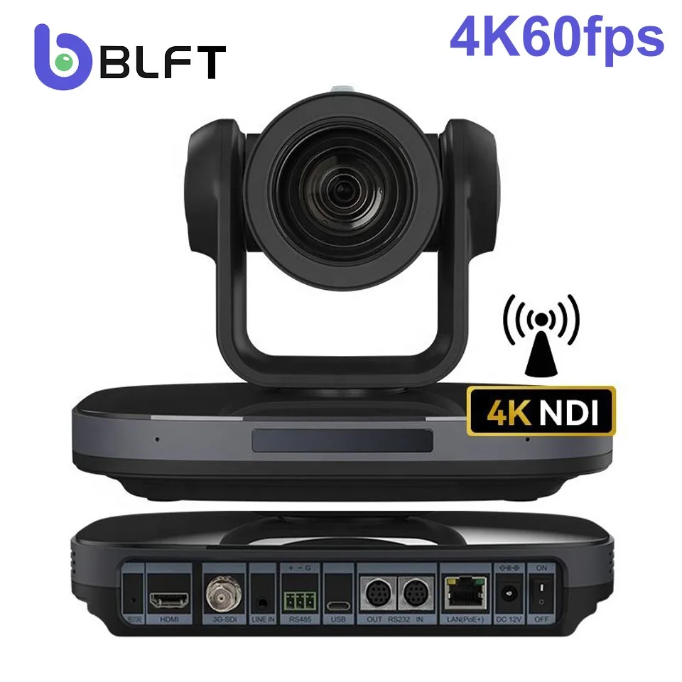 

60FPS 4K AI Auto Tracking PTZ NDI Camera with 12X 20X Optical Zoom Simultaneous HDMI USB3.0 3G-SDI video conference system