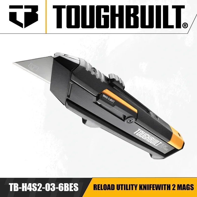 TOUGHBUILT TB-H4S2-03-6BES Reload Utility Knife With 2 Mags Hand Tools