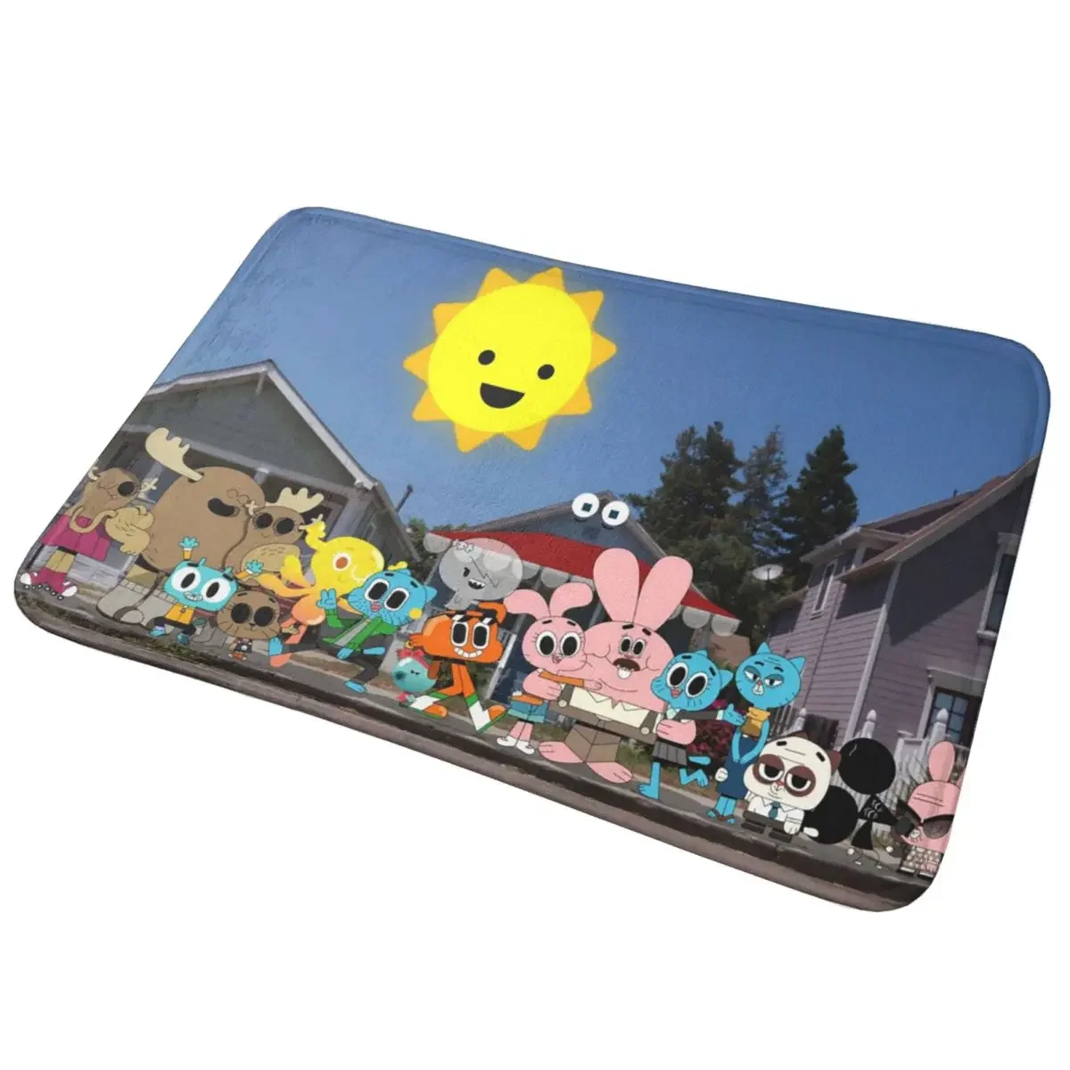 The Amazing World Of Gumball Non-slip Doormat Floor Mat Sand Scraping Carpet Rug for Kitchen Entrance Home Balcony Footpad Mats
