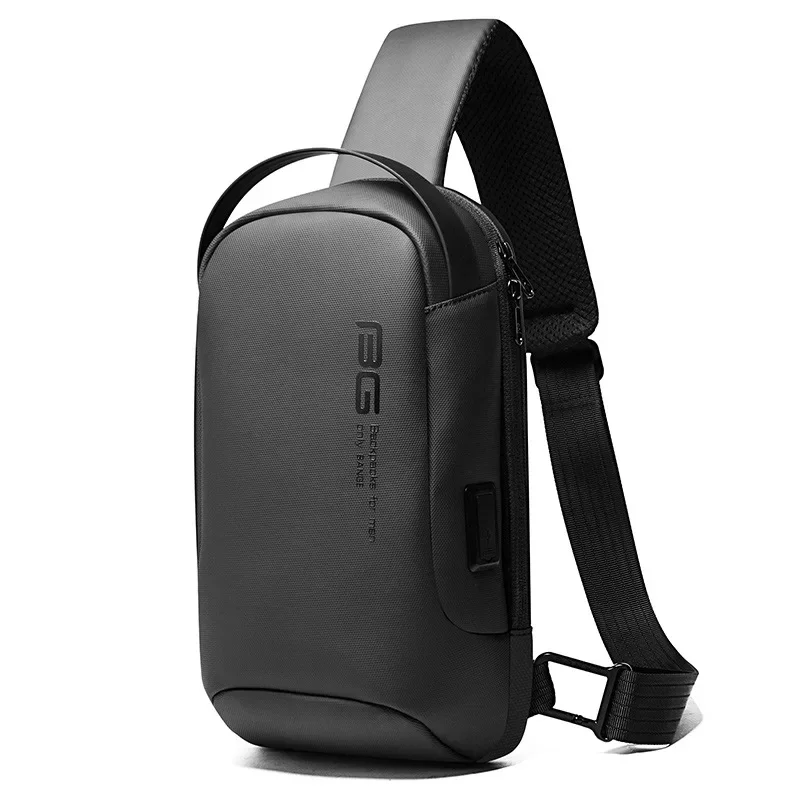 BANGE 2024 Man Shoulder Bag Multifunction Crossbody Bag  Messenger Bags Male Waterproof Short Trip Chest Bag Pack for Men