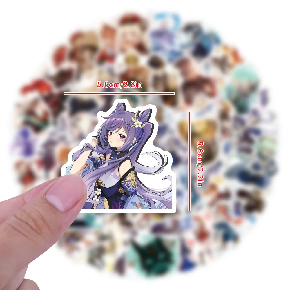 10/30/60PCS Genshin Impact Anime Cartoon Stickers Game Decals Cute DIY Skateboard Fridge Motorcycle Graffiti Kid Joke Sticker