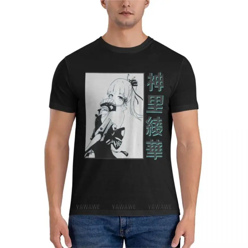 Genshin ImpactKamisato Ayaka Essential T-Shirt anime clothes mens graphic t-shirts hip hop mens graphic t-shirts funny