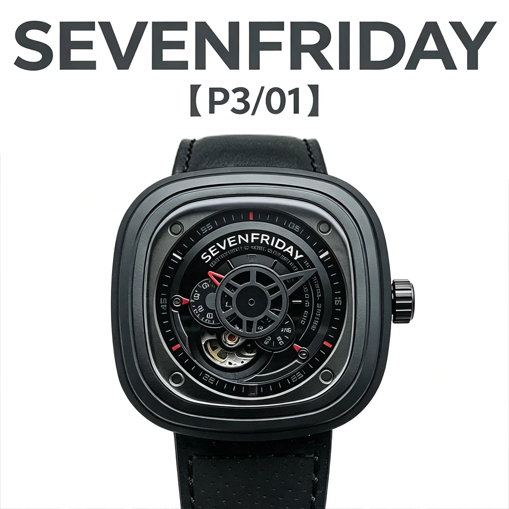 Fashion new product SEVENFRIDAY luxury brand men's watch P3/01 men's automatic mechanical watch P series waterproof business gif