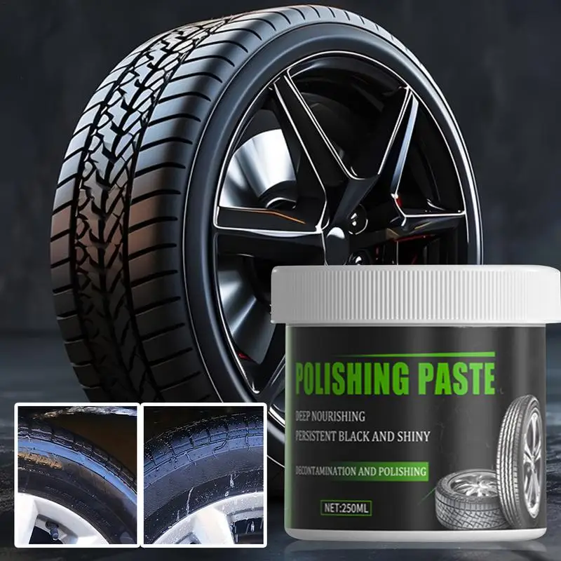 Matte Tire Dressing Cream Cleaning Polishing Wax Wheel And Tire Clean Polish Protection Cream For Cleaning Polishing