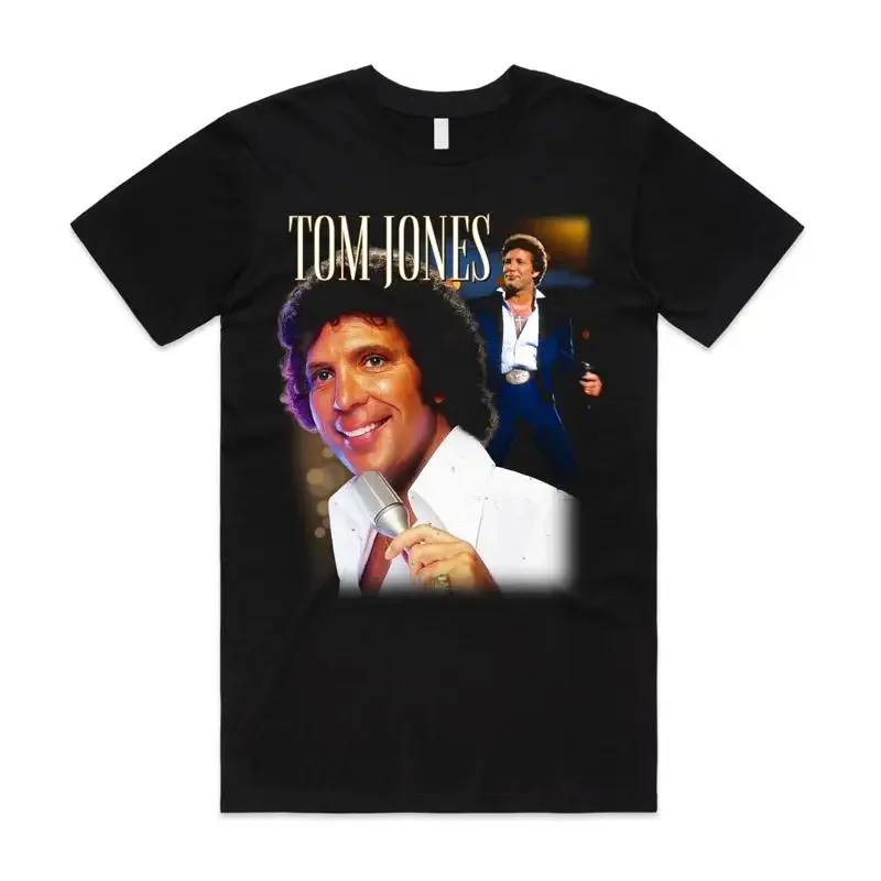 Tom Jones Homage Tshirt Top Retro Vintage UK EU Tour 2025 Merch Welsh Wales
