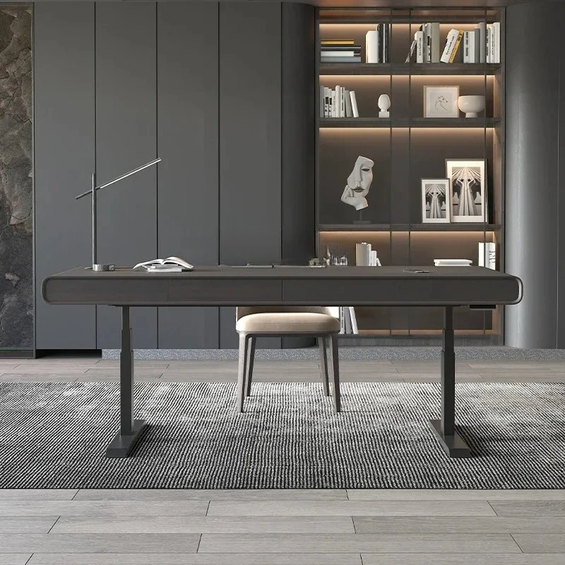 

S Light роскошный итальянский минималистичный подъемный стол, компьютерный учебный стол, двойной электрический интеллектуальный подъемный стол