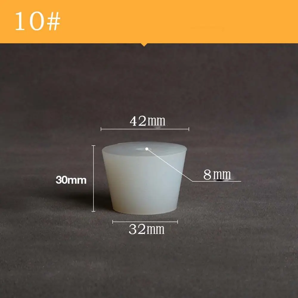 

Hollow Conical Water Pipe Wide Mouth Bottle Test Tube Fermenter Cover Bottle Stopper Silicone Plug