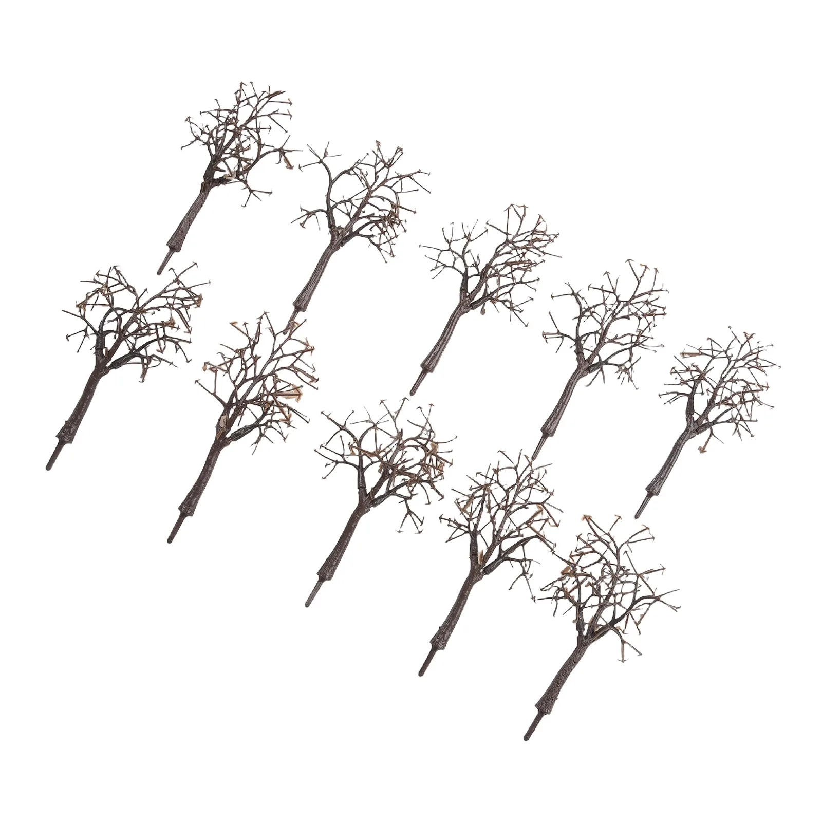 10pcs/set 12cm Scenery Landscape Model Bare Tree Trunk Simulation Plant Decoration Miniature Landscape Model Bare Tree