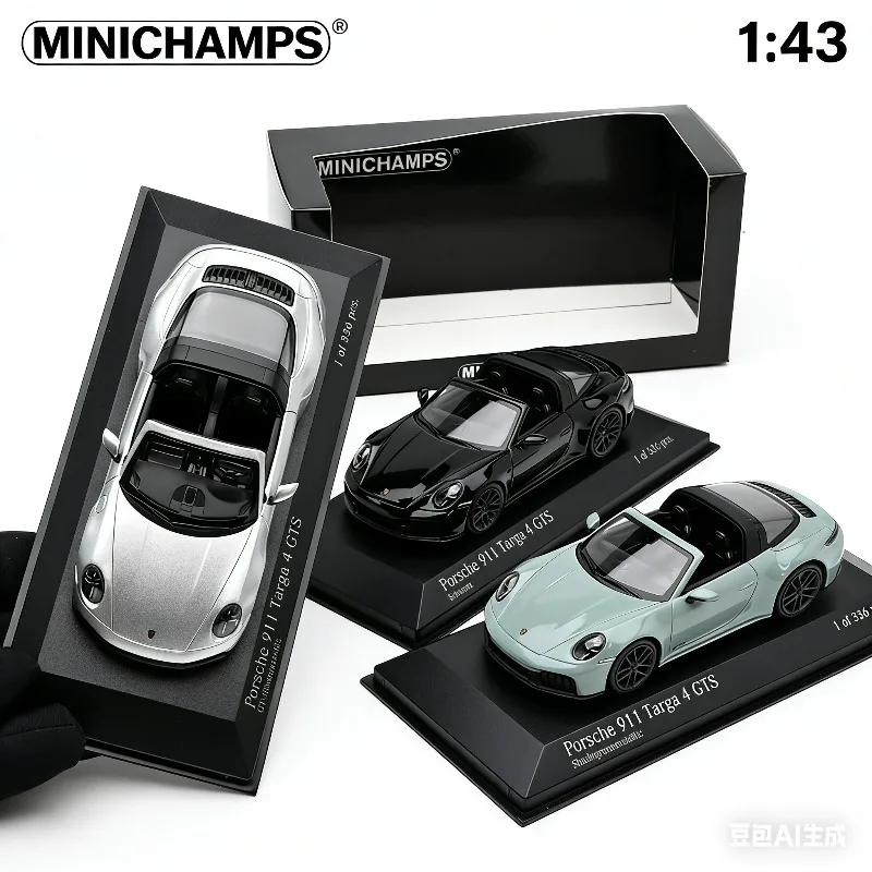 

MINICHAMPS 1:43 911 992.2 TARGA 4 GTS Simulation Static Alloy Car Model, Boys' Gift Toy, Adult Collection Decoration Item.