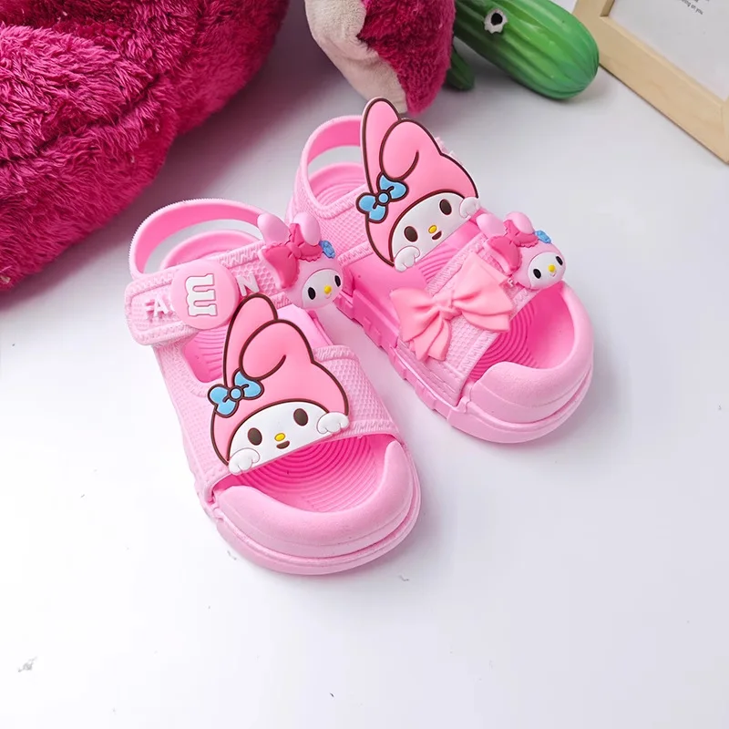 أحذية ميلودي بيتش صنادل كورومي صيفية جديدة للأطفال خفيفة الوزن وغير قابلة للانزلاق أحذية المدارس الابتدائية للفتيات المرحلة الكاملة