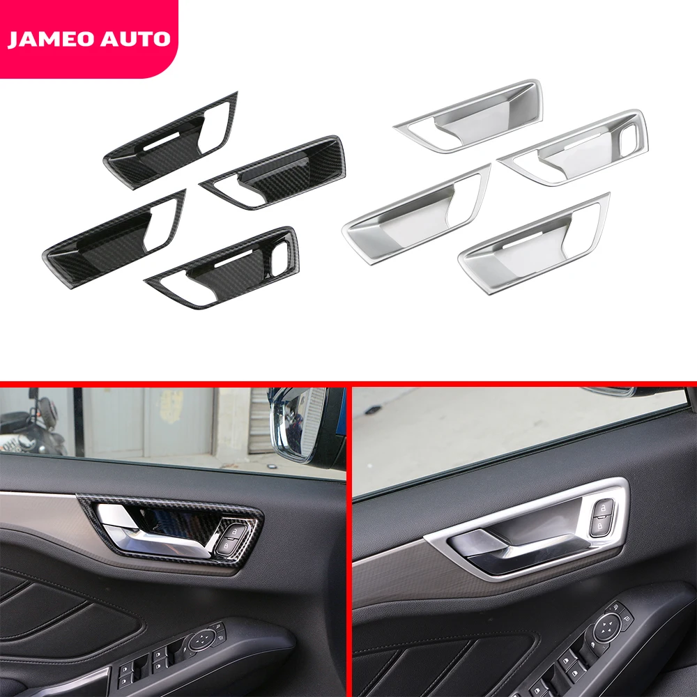 4Pcs/Set Interior Door Bowl Cover for Ford New Focus MK4 2019 2020 2021 2022 Car Door Handle Trim Sticker