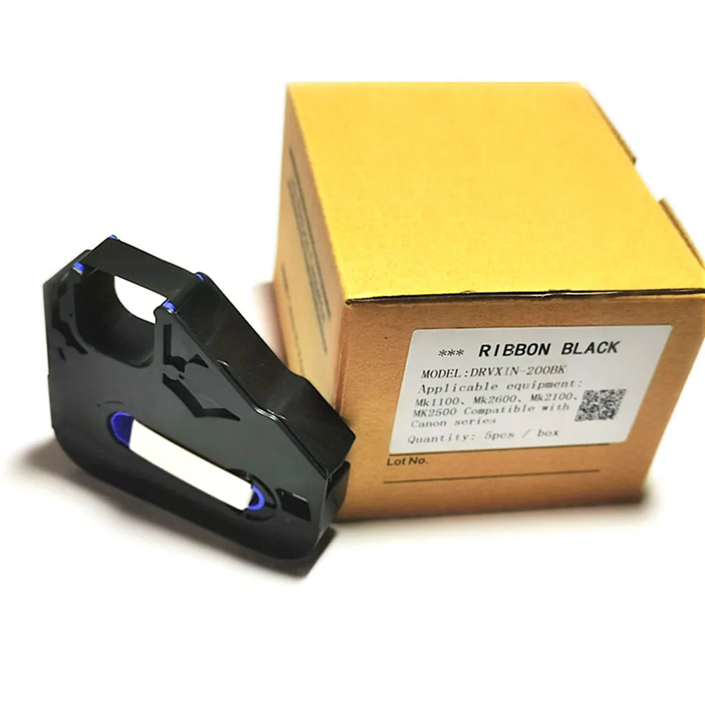 

Ink Ribbon MK-RS100B Compatible DRVXIN-200BK Black Ink Cartridge For Cable ID Printer mk2600 m-1pro 11 mk1500 Typewriter Ribbon